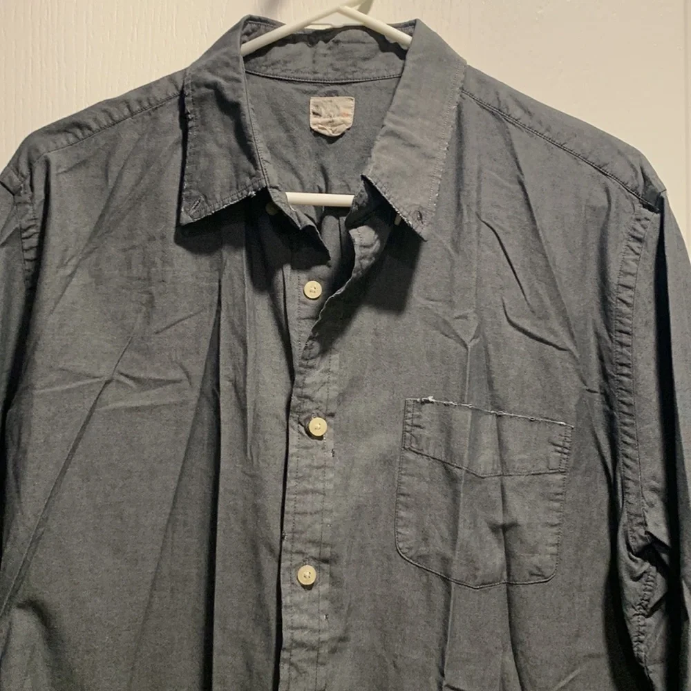 J. Crew Men’s Surwashed Oxford Casual Button Down Shirt Size Large GUC #7903